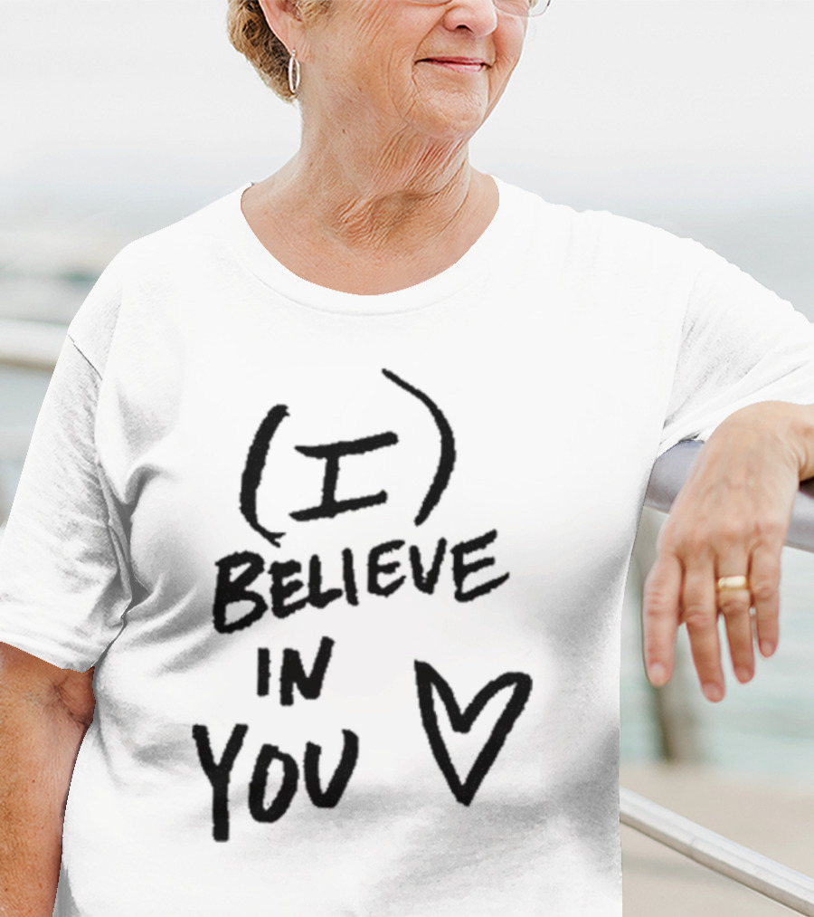 I Believe In You Heart Design Dj Scheme T-Shirt
