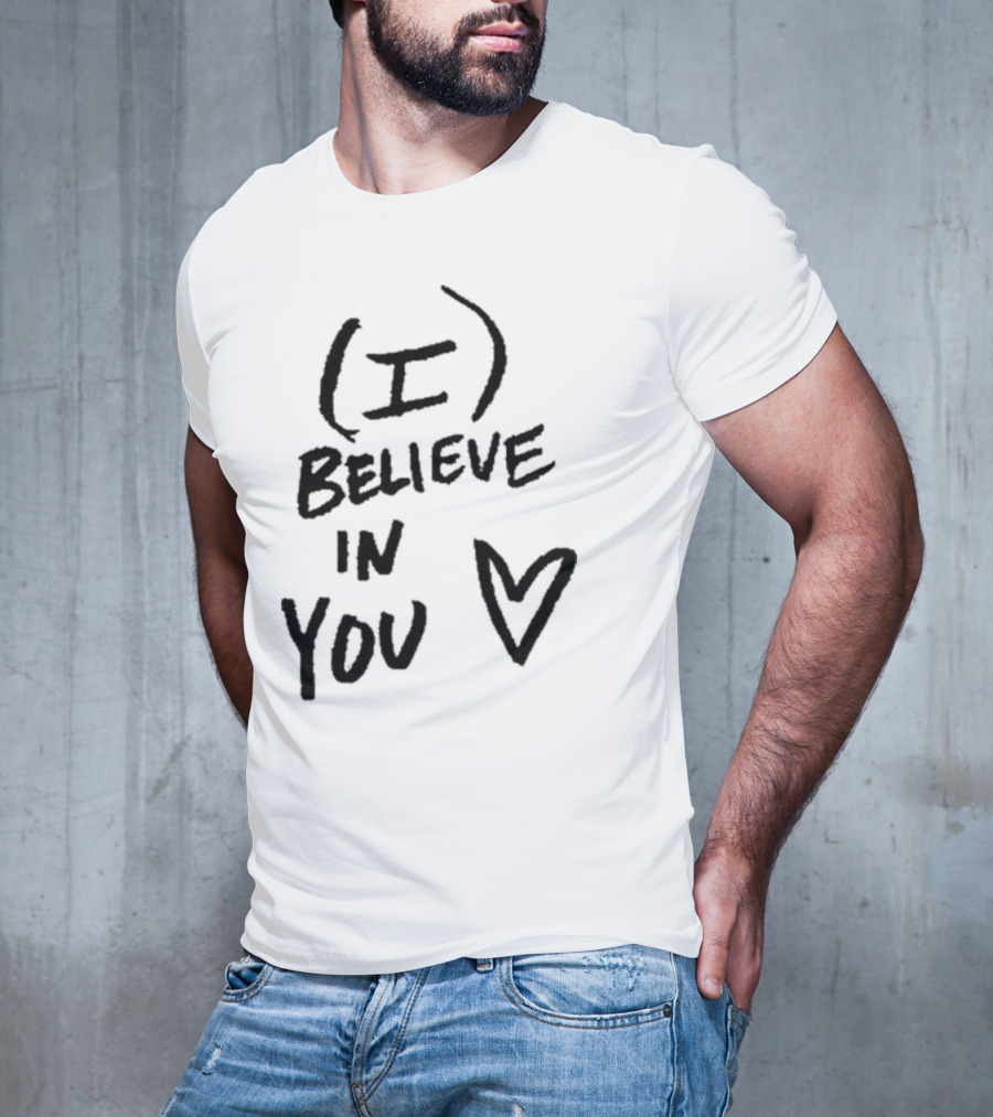 I Believe In You Heart Design Dj Scheme T-Shirt