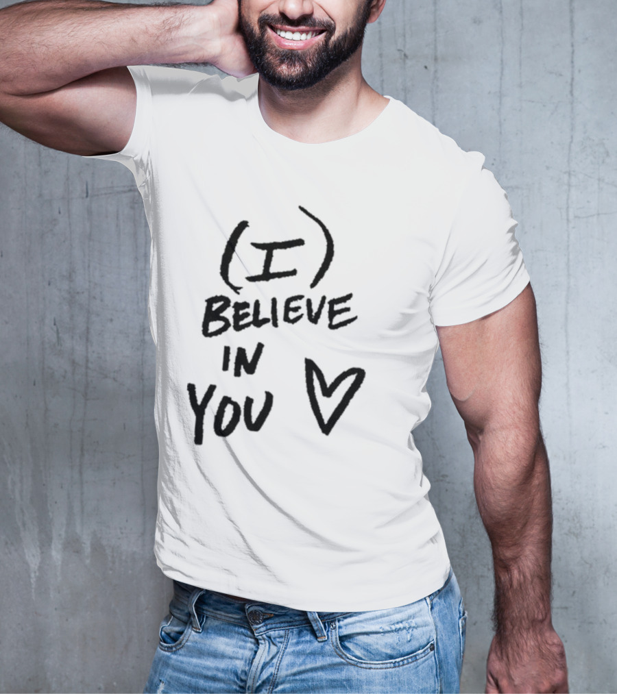 I Believe In You Heart Design Dj Scheme T-Shirt