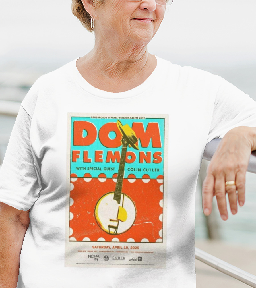 Dom Flemons With Special Guest Colin Cutler Crossroads NCMA Winston-Salem April 19 2025 T-Shirt