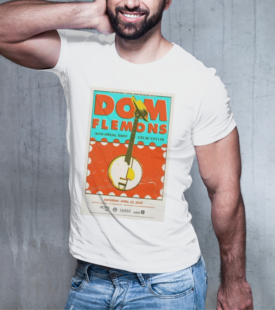 Dom Flemons With Special Guest Colin Cutler Crossroads NCMA Winston-Salem April 19 2025 T-Shirt