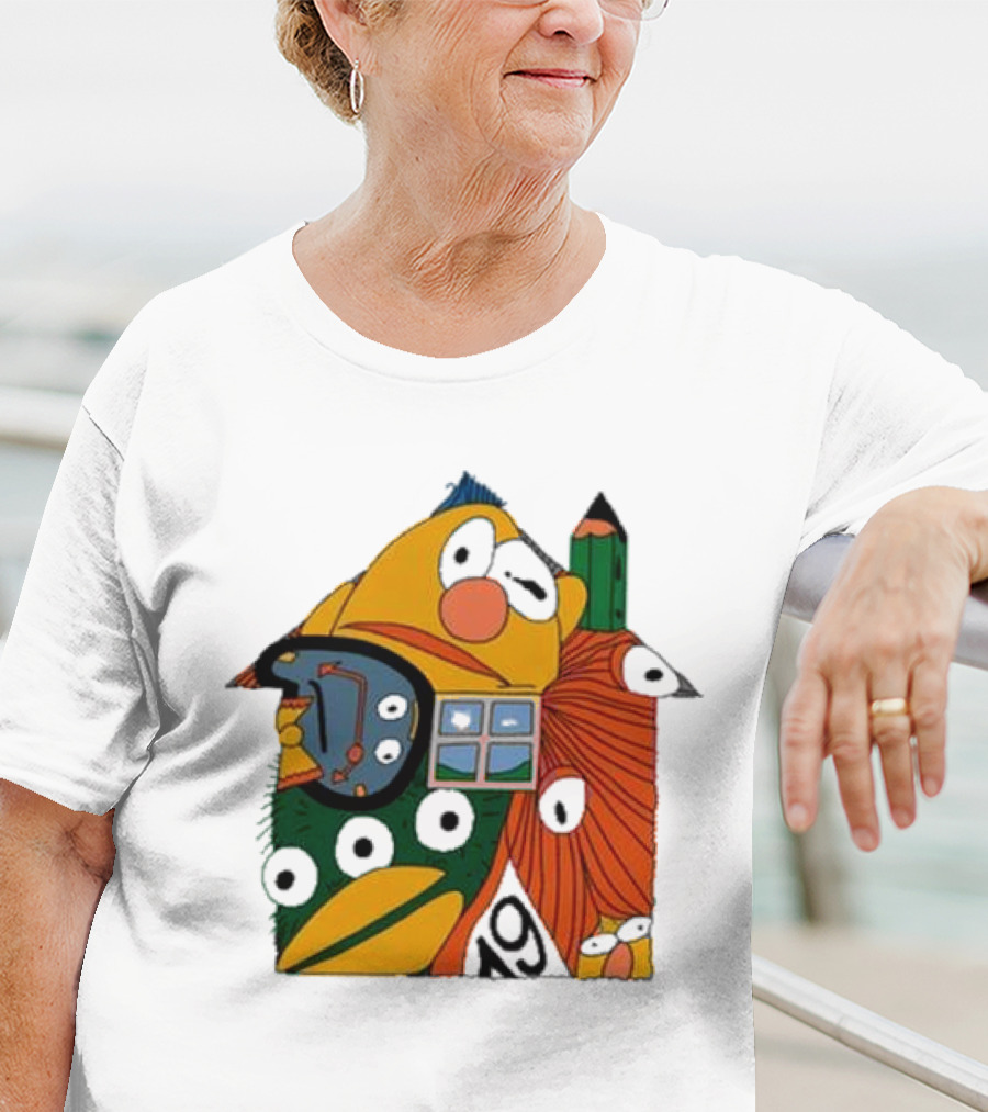 Don’t Hug Me I’m Scared And Pencil Characters T-Shirt