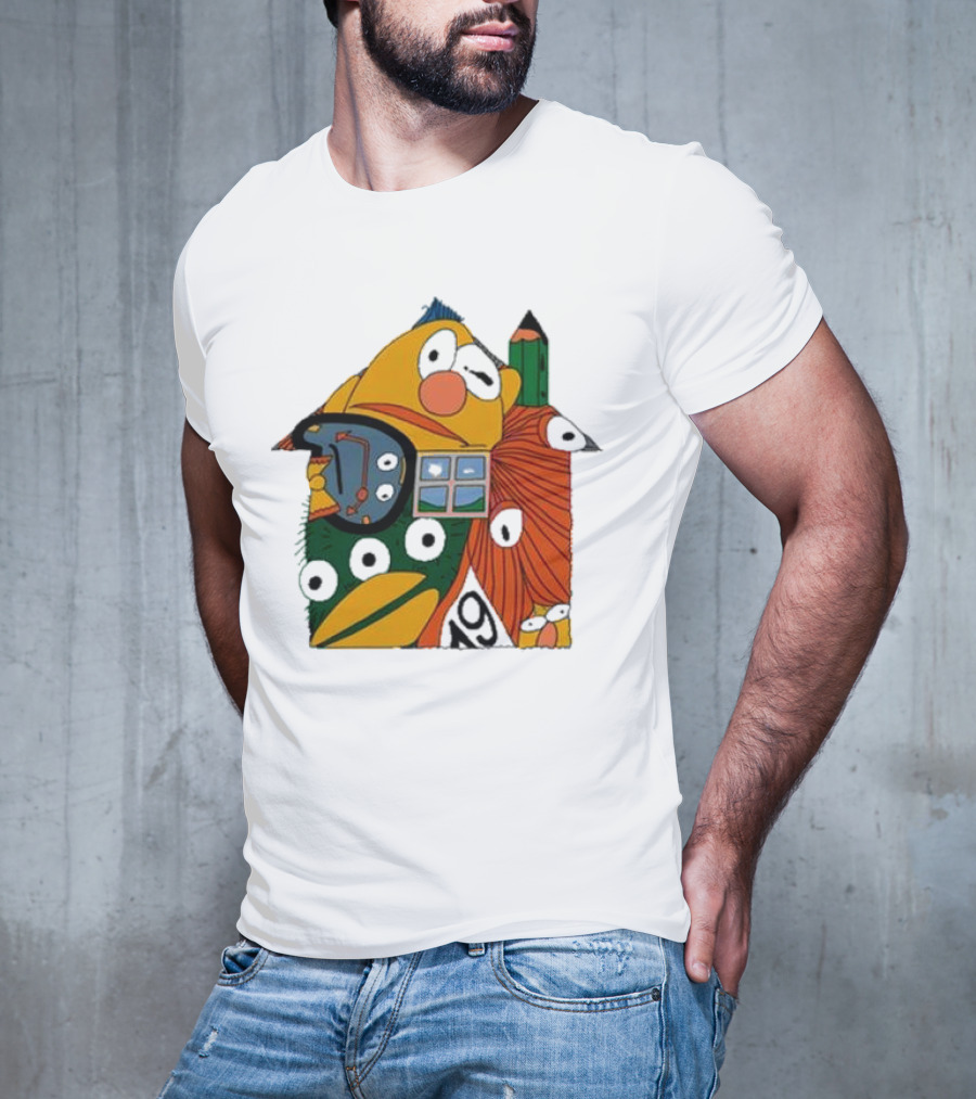 Don’t Hug Me I’m Scared And Pencil Characters T-Shirt