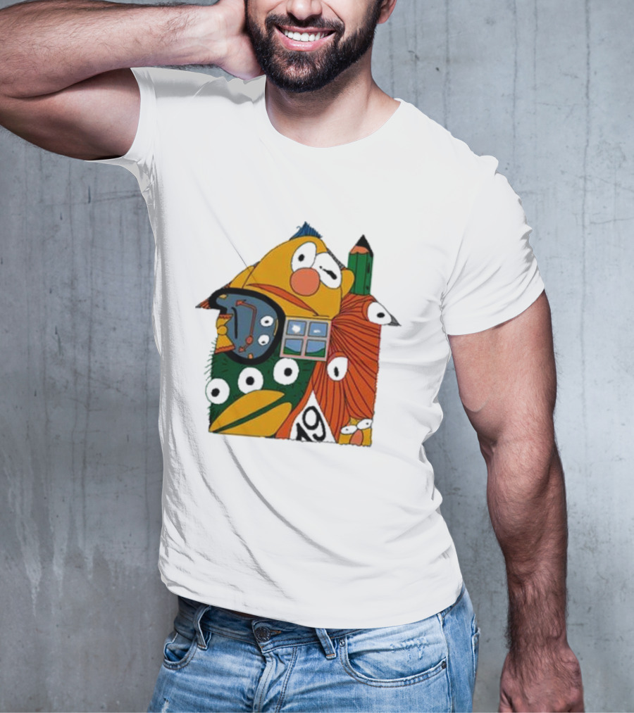 Don’t Hug Me I’m Scared And Pencil Characters T-Shirt