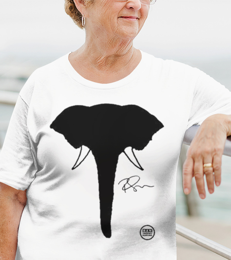Ricky Gervais Elephant Silhouette T-Shirt