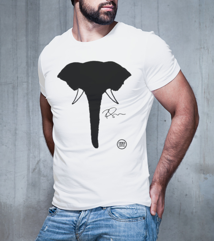 Ricky Gervais Elephant Silhouette T-Shirt