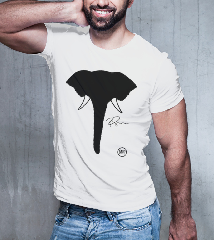 Ricky Gervais Elephant Silhouette T-Shirt