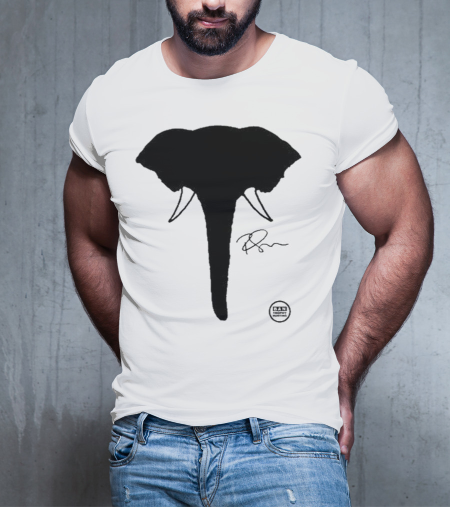Ricky Gervais Elephant Silhouette T-Shirt
