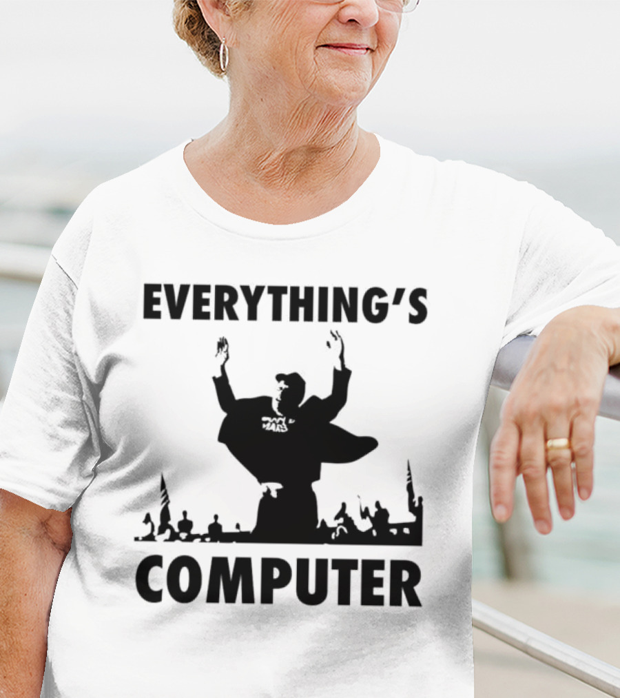 Elon Musk Raise His Hands Up Everything’s Computer T-Shirt