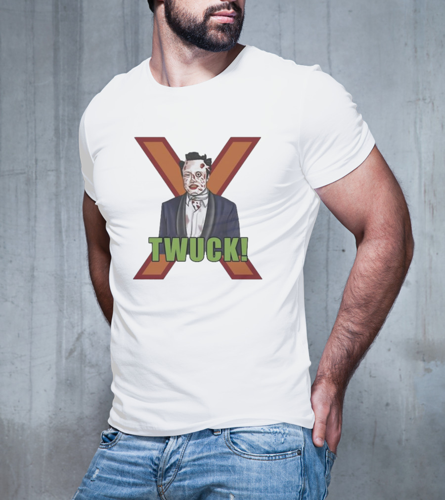 Elon Musk Zombie Twuck! Red X Background T-Shirt