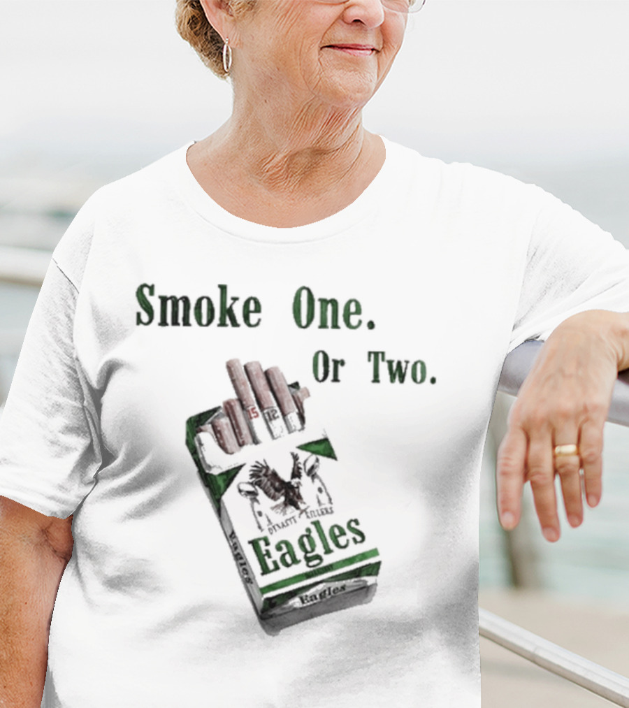 Eagles Smoke One Or Two Pack Hand T-Shirt