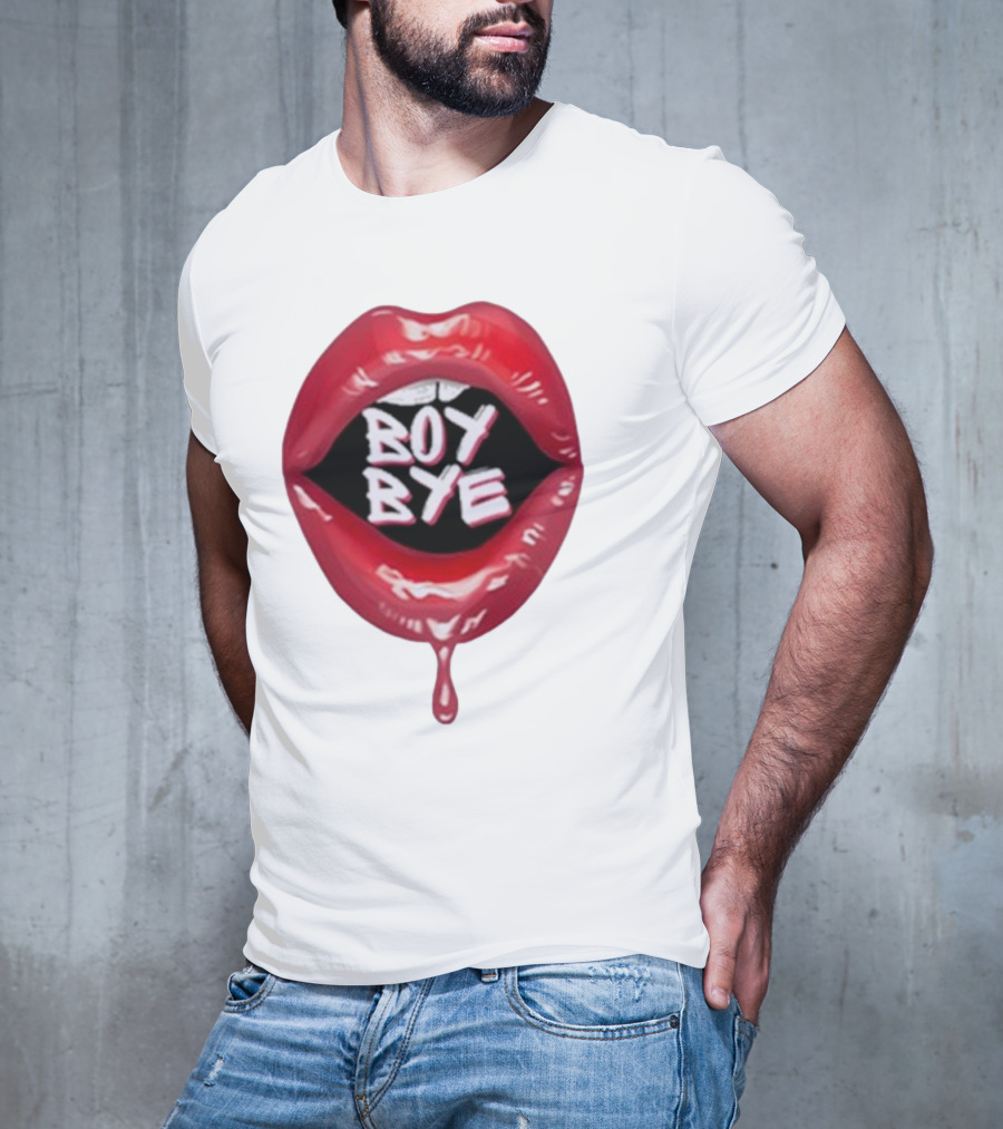 Fabulous Demps Boy Bye Red Lips Bold Style T-Shirt