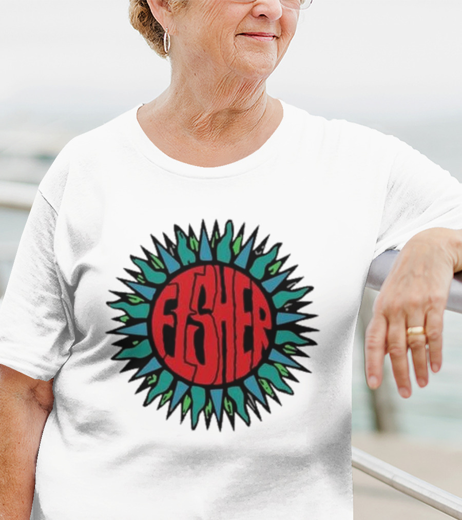 Fisher Sunburst Soak Up The Sun Colorful Vibes T-Shirt