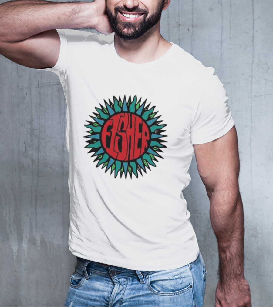 Fisher Sunburst Soak Up The Sun Colorful Vibes T-Shirt