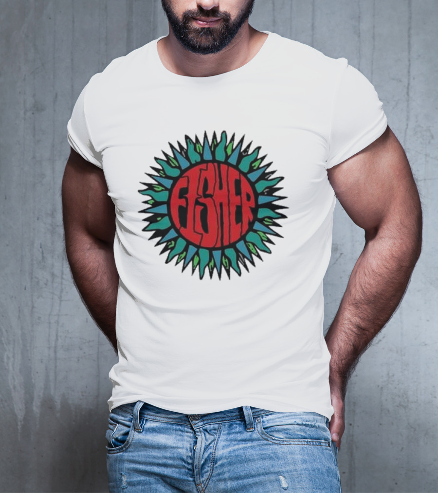 Fisher Sunburst Soak Up The Sun Colorful Vibes T-Shirt