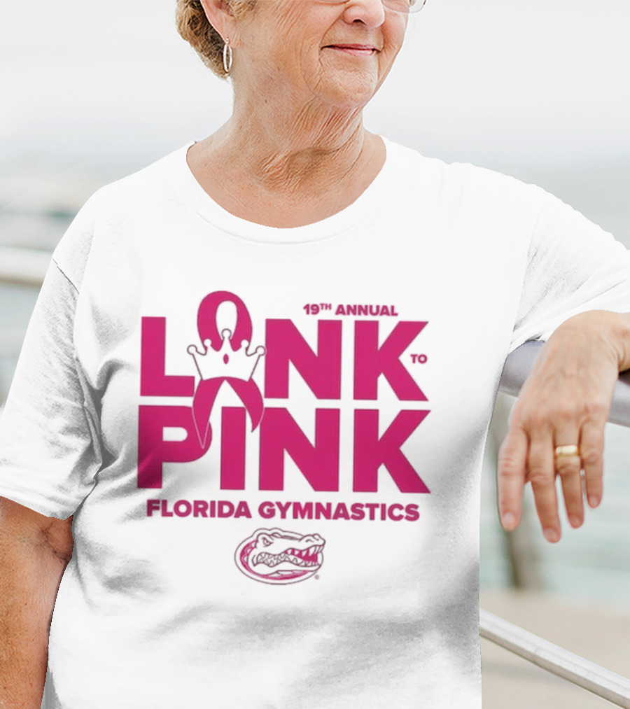 Florida Gators Gymnastics 17th Annual Link To Pink Breast Cancer Awareness Event T-Shirt