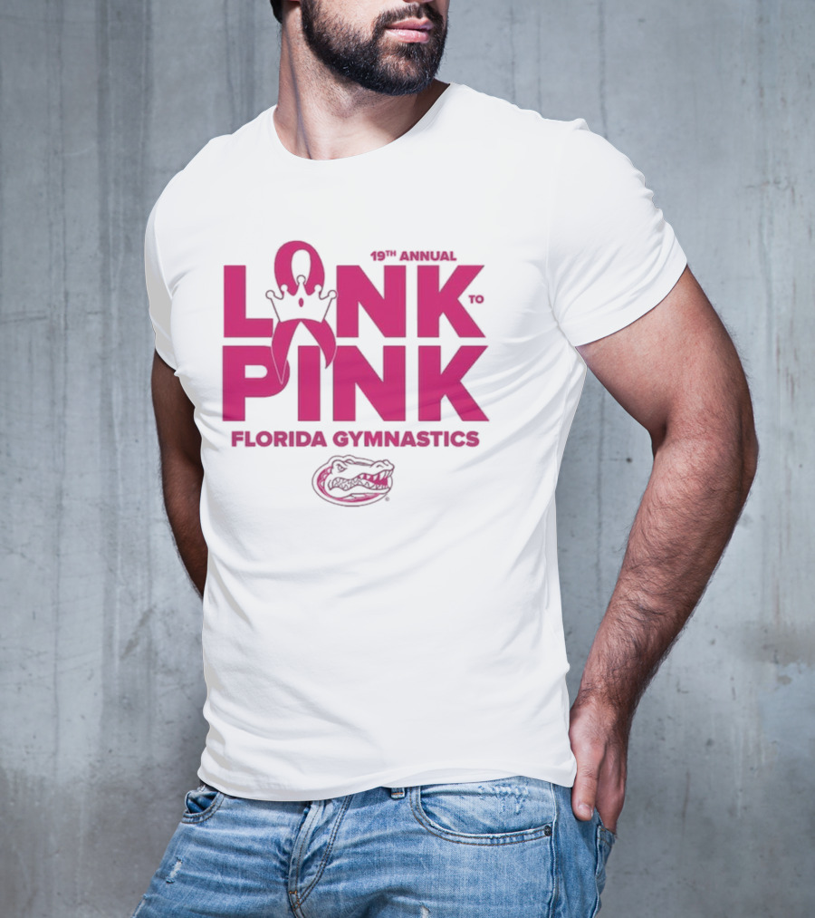 Florida Gators Gymnastics 17th Annual Link To Pink Breast Cancer Awareness Event T-Shirt