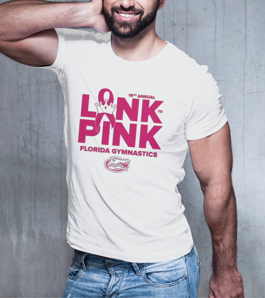 Florida Gators Gymnastics 17th Annual Link To Pink Breast Cancer Awareness Event T-Shirt