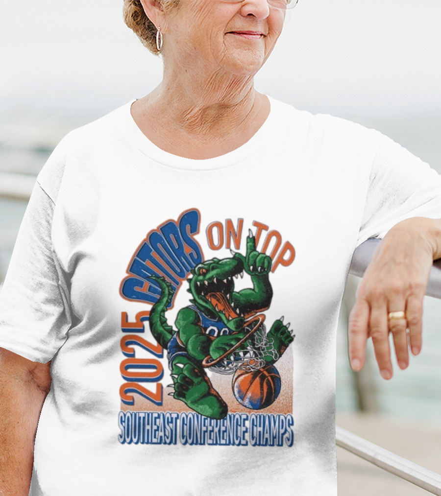 2025 Gators On Top Southeast Conference Champs T-Shirt