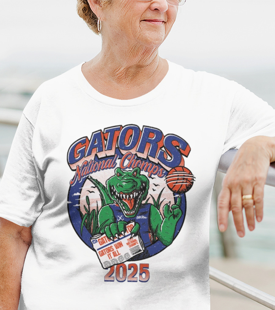 Gators National Champs 2025 Win It All Gators National Chomps T-Shirt