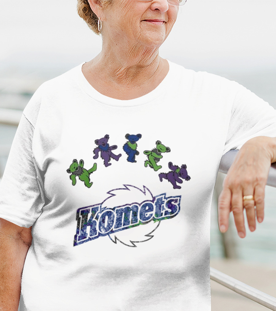 Fort Wayne Komets Grateful Dead Night 2025 Hockey Bears T-Shirt