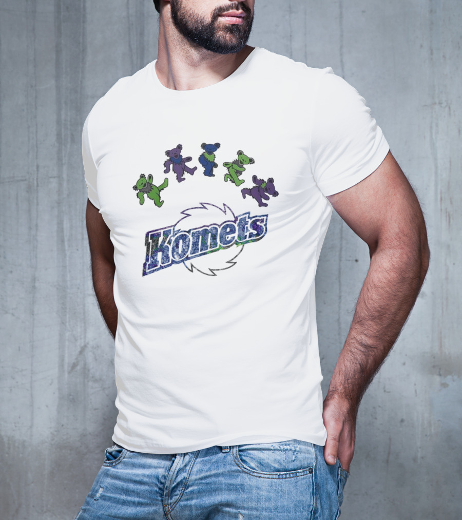 Fort Wayne Komets Grateful Dead Night 2025 Hockey Bears T-Shirt