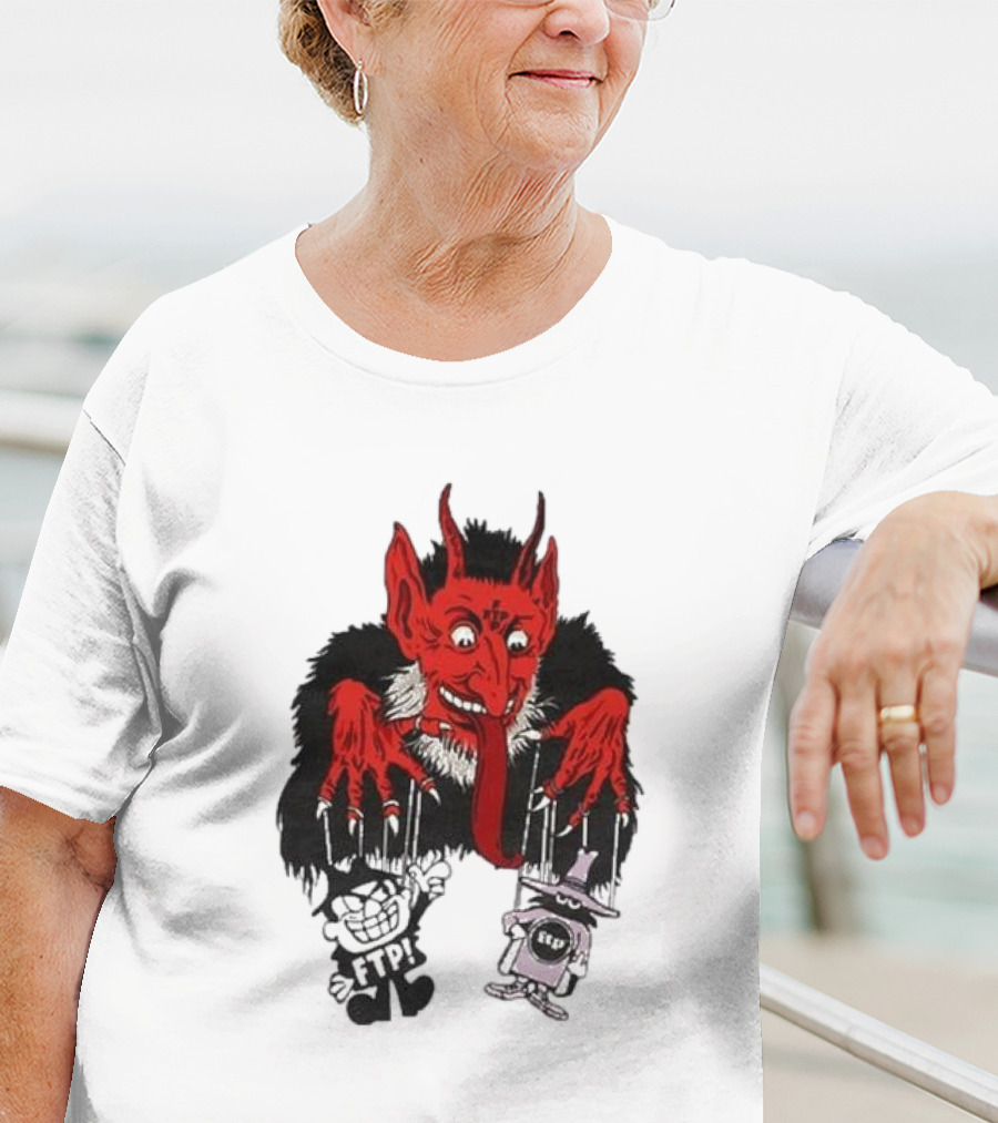 FTP Krampus Devil Puppet Master With FTP Characters T-Shirt