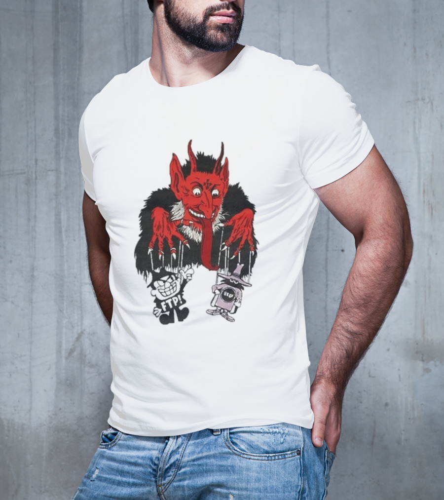 FTP Krampus Devil Puppet Master With FTP Characters T-Shirt