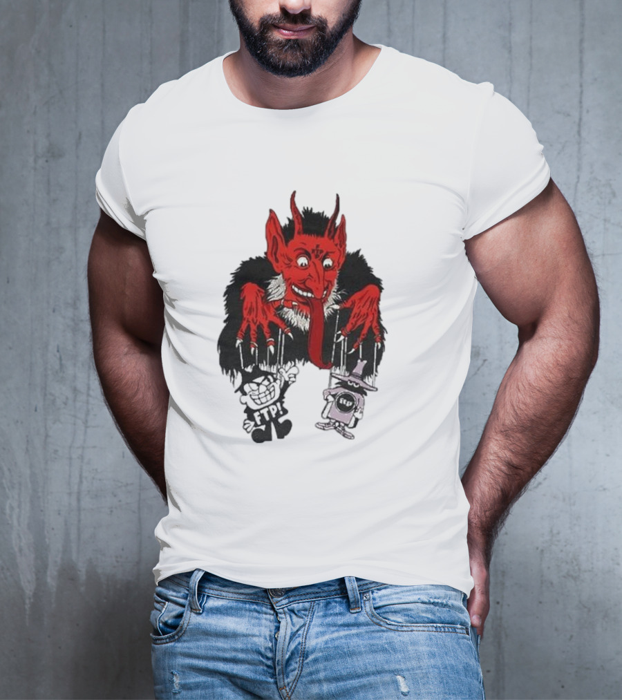 FTP Krampus Devil Puppet Master With FTP Characters T-Shirt