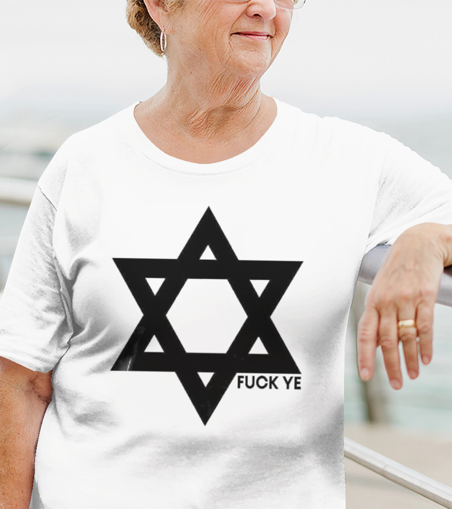 Kanye Middle Finger Fuck Ye Star Symbol T-Shirt