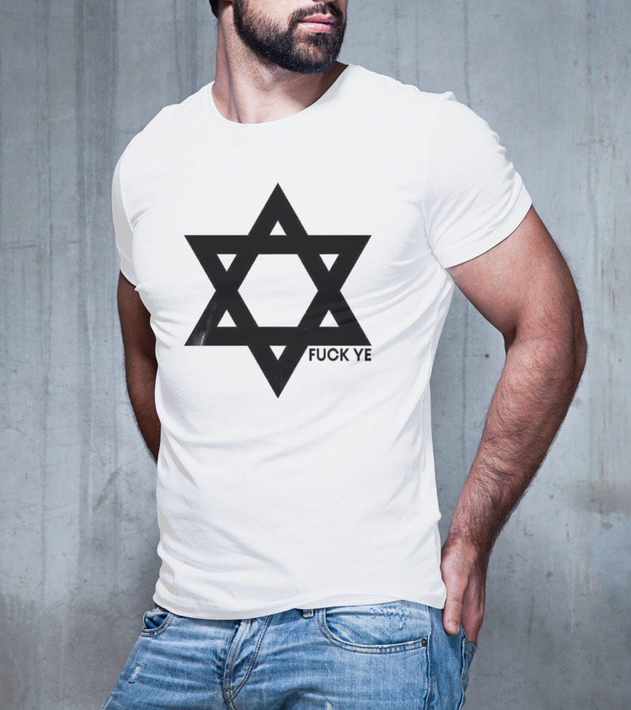Kanye Middle Finger Fuck Ye Star Symbol T-Shirt