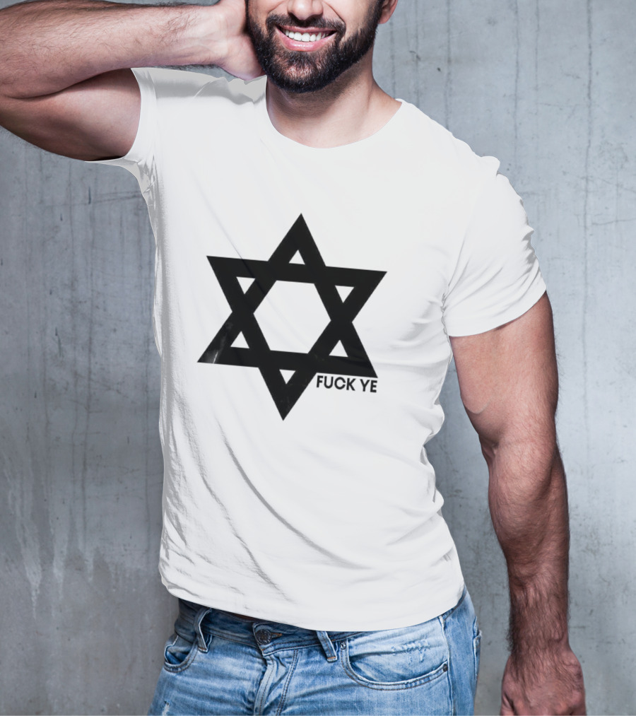 Kanye Middle Finger Fuck Ye Star Symbol T-Shirt