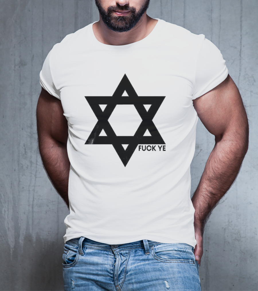 Kanye Middle Finger Fuck Ye Star Symbol T-Shirt