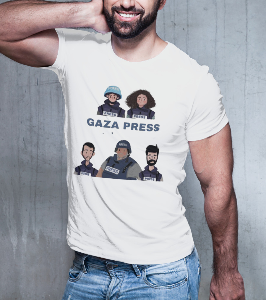 Gaza Press Heroes Cartoon Characters PRESS T-Shirt
