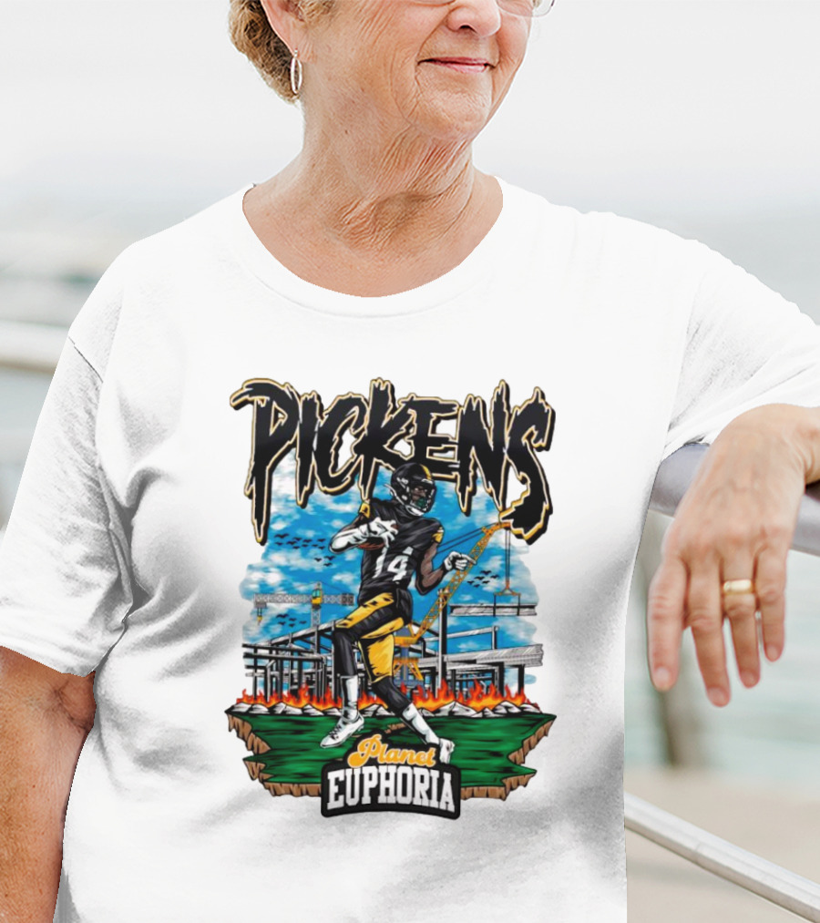 Pickens Planet Euphoria Pittsburgh Steelers NFL T-Shirt