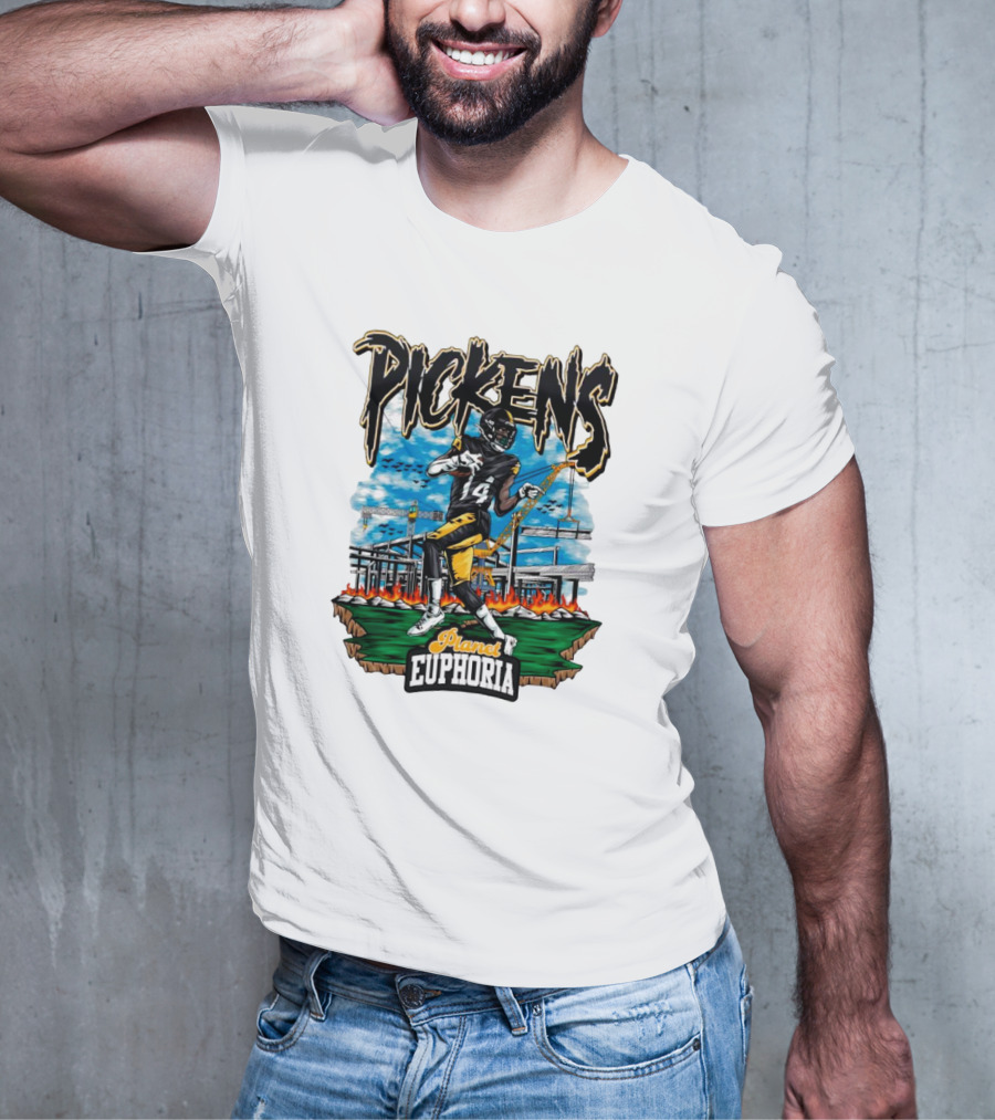 Pickens Planet Euphoria Pittsburgh Steelers NFL T-Shirt