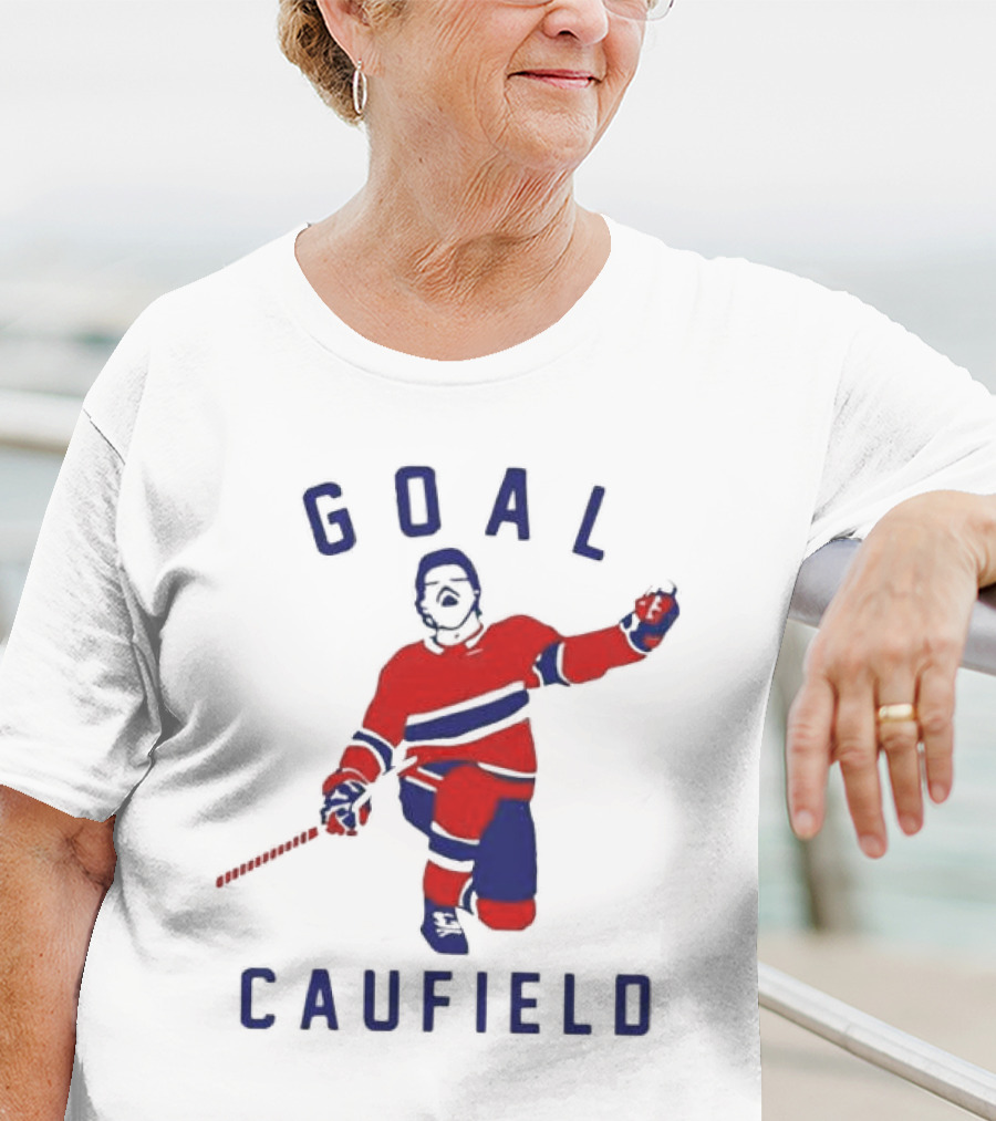 Goal Caufield Hockey Player Celebration T-Shirt