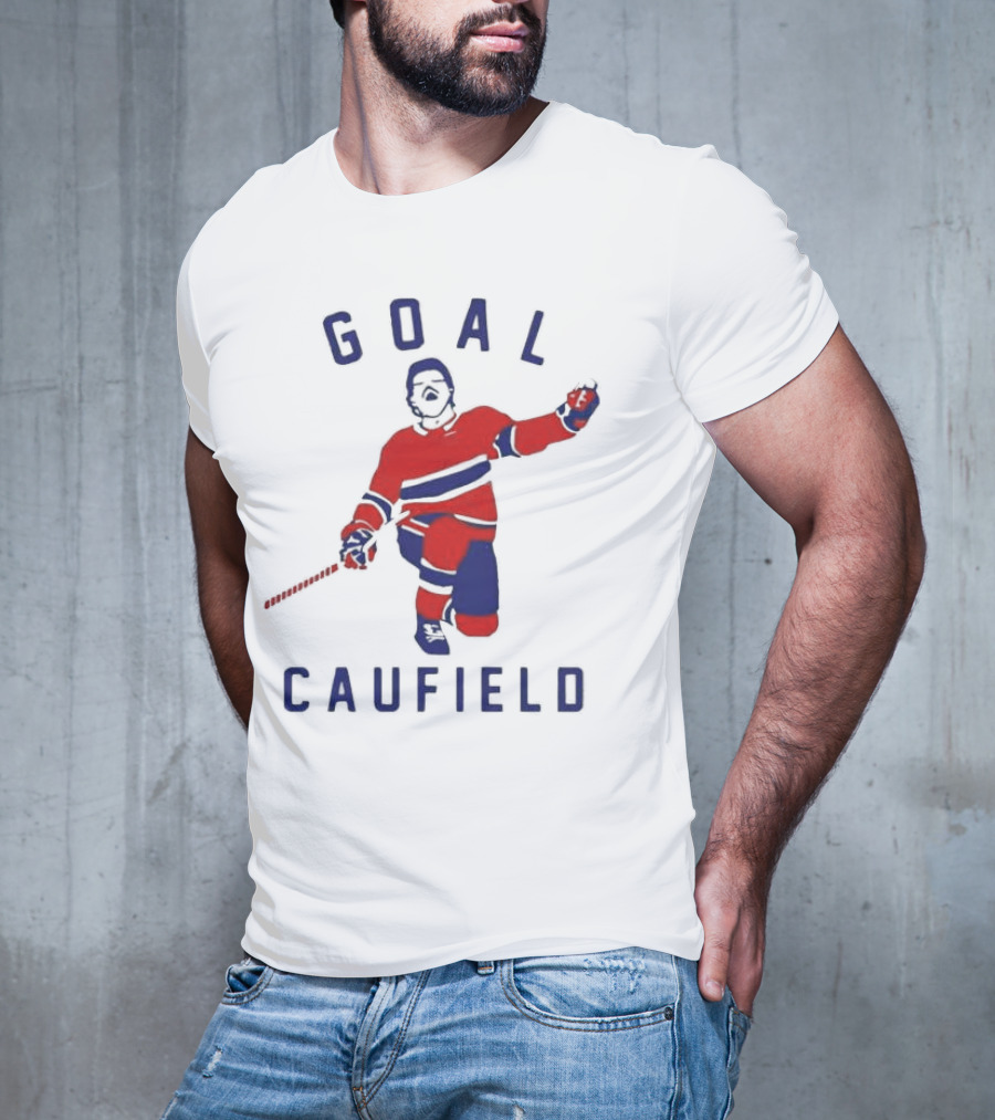 Goal Caufield Hockey Player Celebration T-Shirt