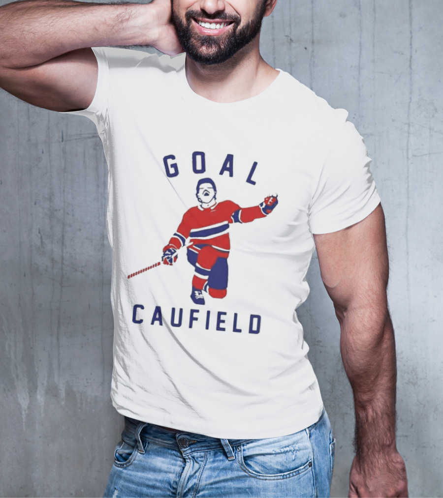 Goal Caufield Hockey Player Celebration T-Shirt