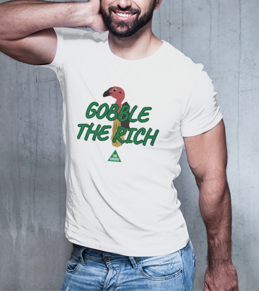 Gobble The Rich Vulture Illustration T-Shirt