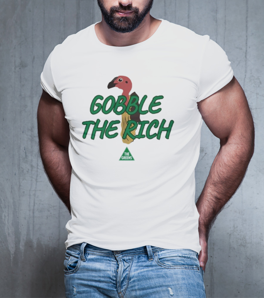 Gobble The Rich Vulture Illustration T-Shirt